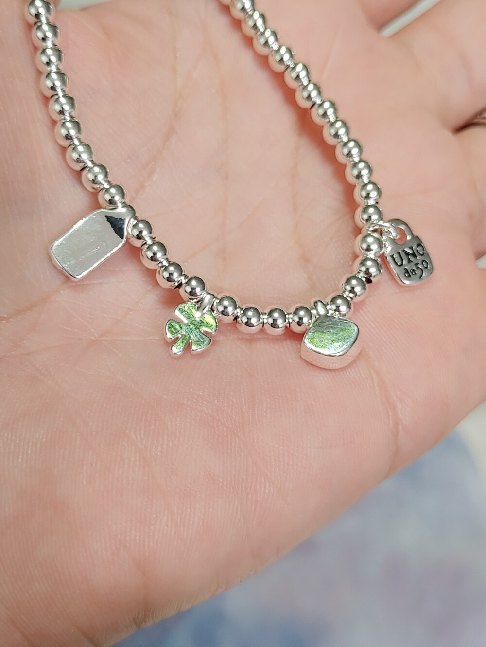 Good Luck UNO de 50 Charm Bracelet - Picture 7 of 7